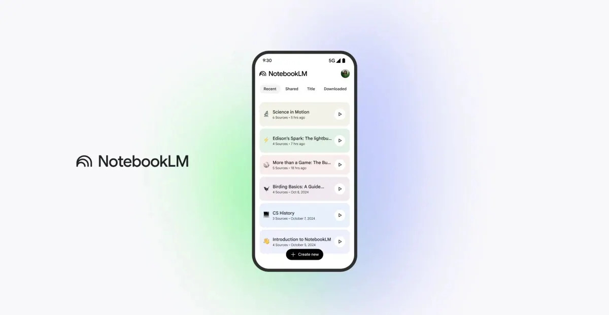 与“NotebookLM 移动应用把资料阅读与音频概览带到手机”对应的报道配图