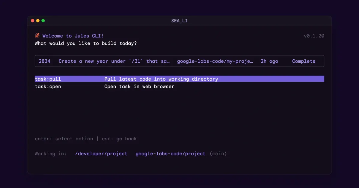 与“Jules 增加 CLI 和 API,扩展编码任务入口”对应的报道配图
