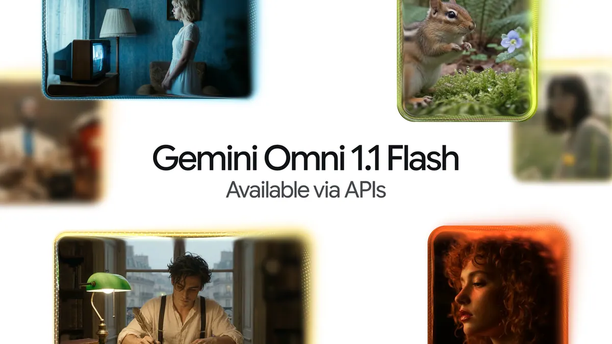 Google 为“Gemini Omni 1.1 Flash 增加视频延展与关键帧控制”提供的发布页配图