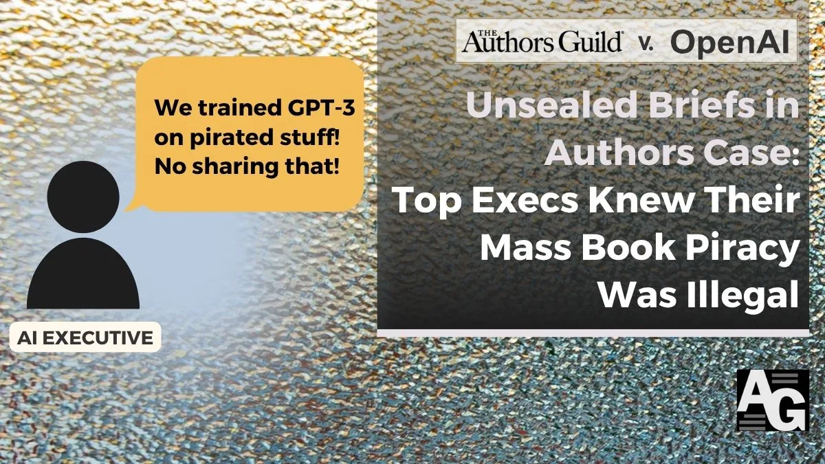 Authors Guild 诉讼文件文章官方封面