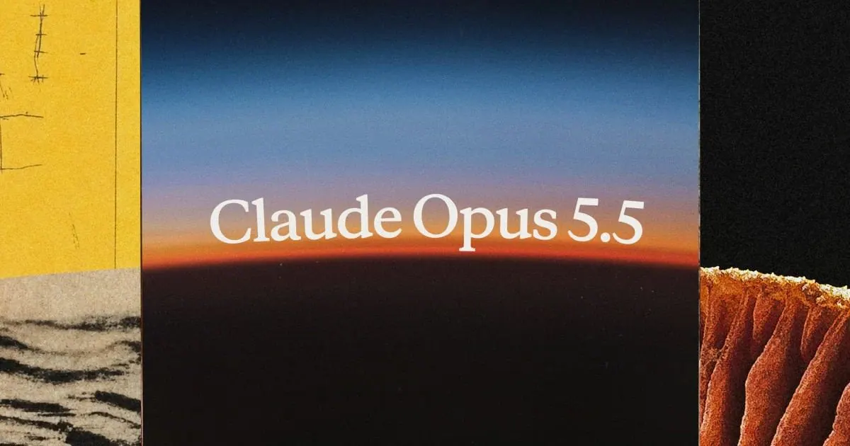 Anthropic 为“Claude Opus 5.5 发布，重点改进长任务与执行效率”提供的发布页配图