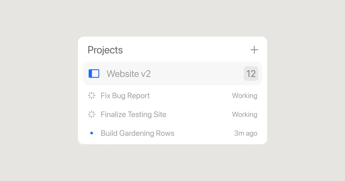 Cursor 为“Cursor Projects 用协调智能体管理长期开发任务”提供的发布页配图