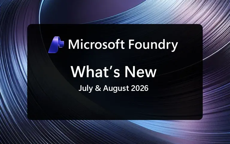 Microsoft 为“Microsoft Foundry 汇总托管智能体、语音与本地开发更新”提供的发布页配图