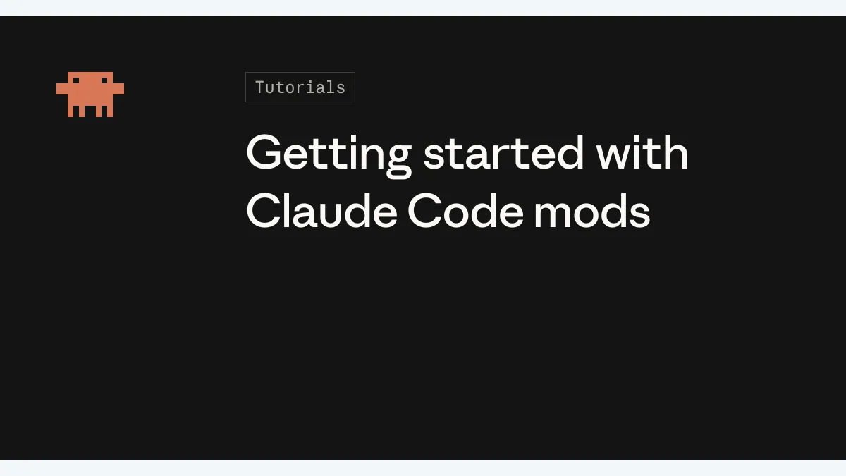 Claude Code mods 官方文章主视觉