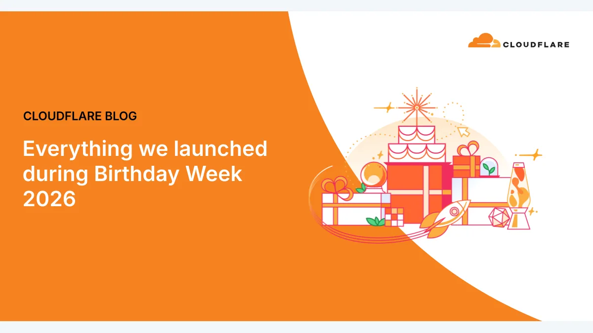 Official Cloudflare Birthday Week 2026 wrap-up artwork