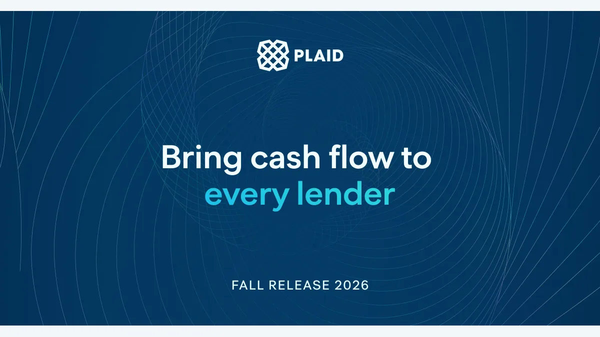 Official Plaid Instant Link and LendScore 2 launch artwork