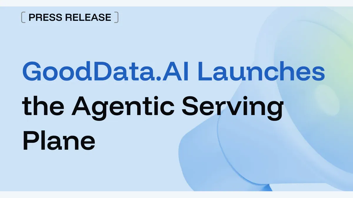 Official GoodData.AI Agentic Serving Plane launch artwork