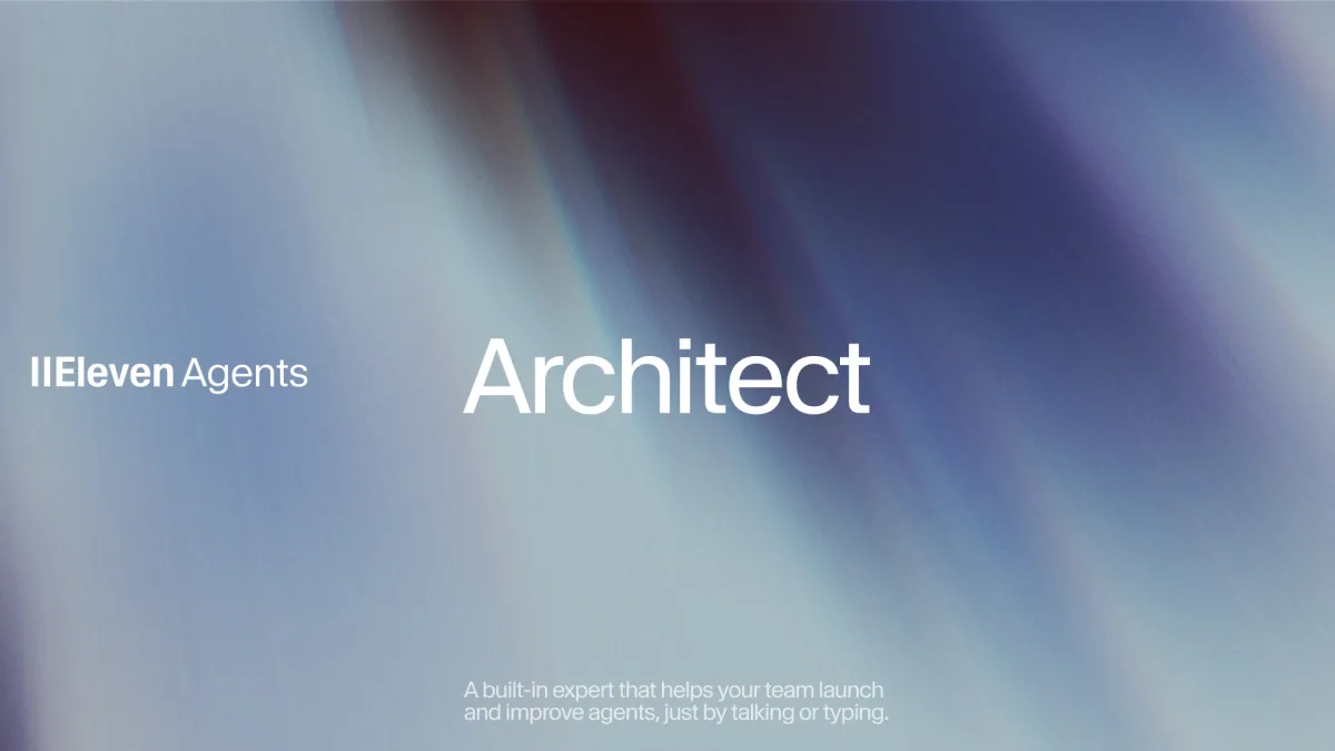 Official ElevenLabs ElevenAgents Architect launch artwork