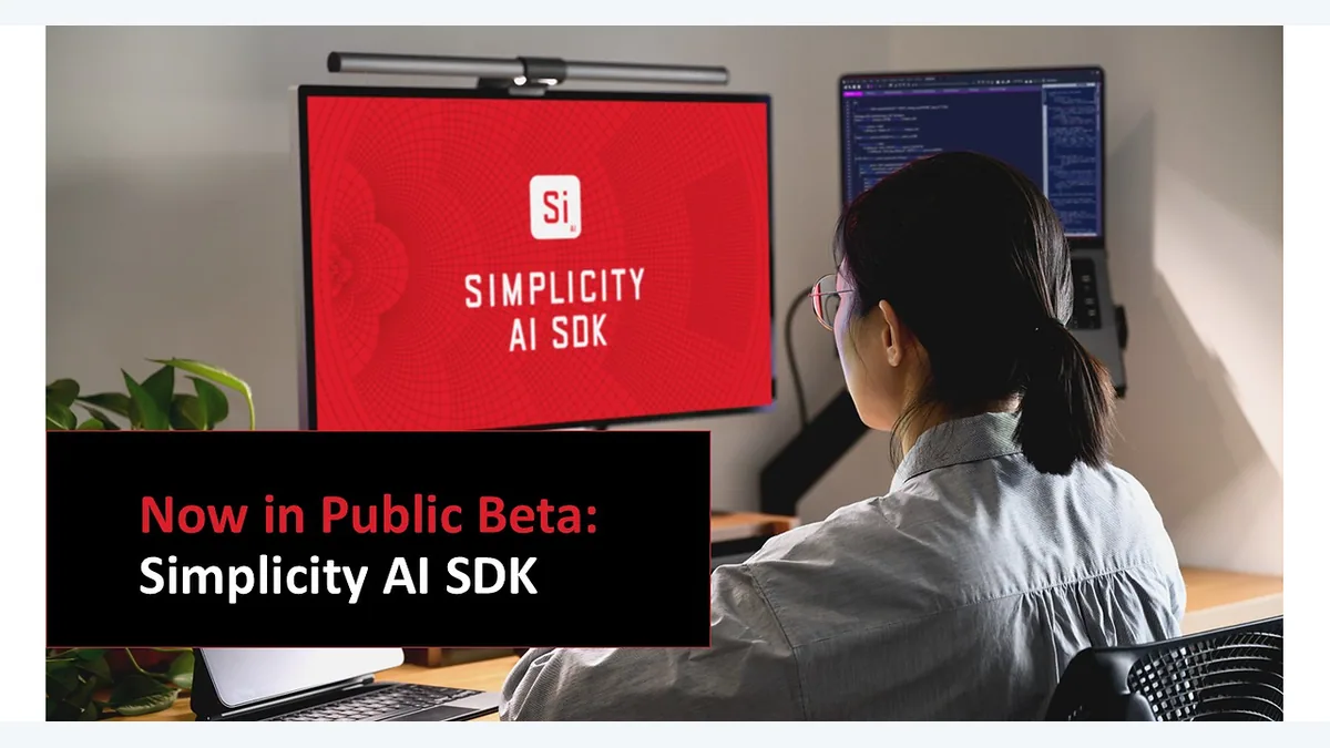 Official Silicon Labs Simplicity AI SDK launch artwork