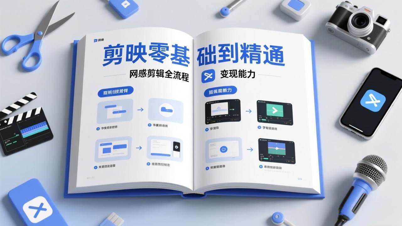 （17473期）剪映零基础也能快速上手，从入门到精通掌握网感剪辑全流程，掌握能直接变现的剪辑能力-易网创