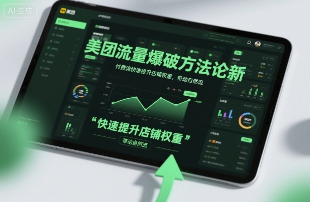 美团流量爆破方法论，付费流快速提升店铺权重，带动自然流-易网创