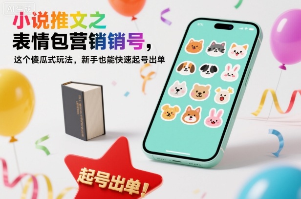 小说推文之表情包营销号，这个傻瓜式玩法，新手也能快速起号出单-易网创