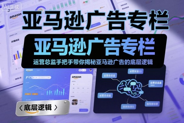 亚马逊广告专栏：运营总监手把手带你揭秘亚马逊广告的底层逻辑-易网创