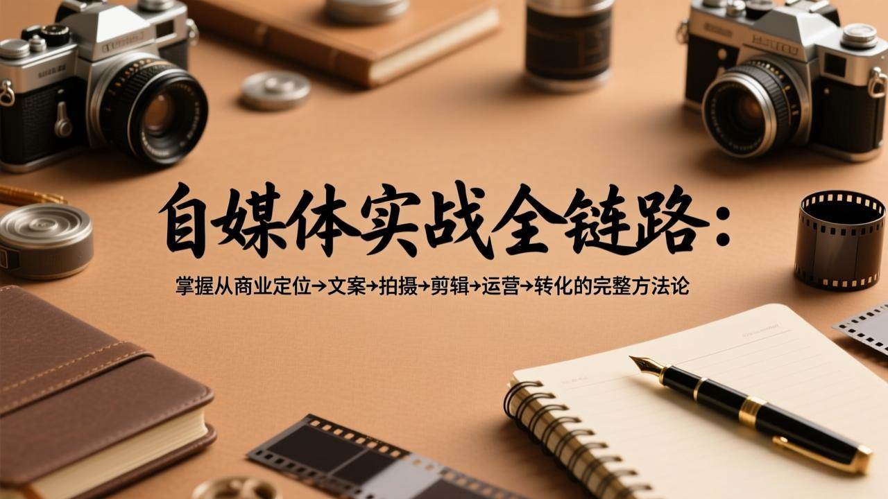 （17586期）自媒体实战全链路：掌握从商业定位→文案→拍摄→剪辑→运营→转化的完整方法论-易网创