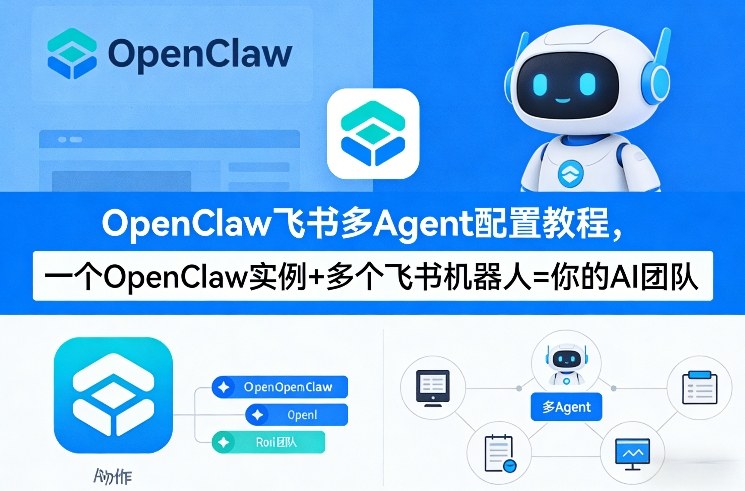 OpenClaw飞书多Agent配置教程(破局星球版)，一个OpenClaw实例+多个飞书机器人=你的AI团队-易网创