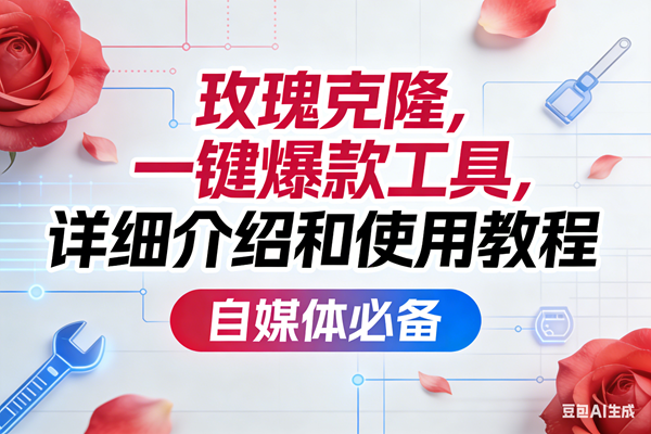 (16757期)玫瑰克隆,一键爆款工具详细介绍和使用教程,自媒体必备 (16757期)玫瑰克隆,一键爆款工具详细介绍和使用教程,自媒体必备
