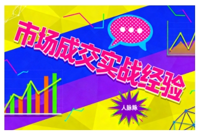 市场成交实战经验，从认知觉醒到实操落地，快速掌握市场开拓与成交核心能力-易网创