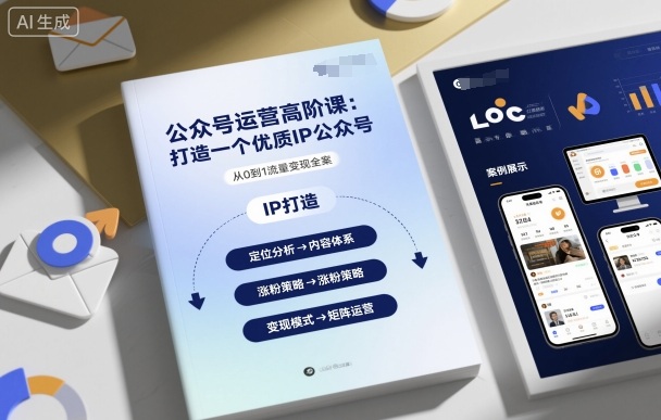 公众号运营高阶课，打造一个优质IP公众号-易网创