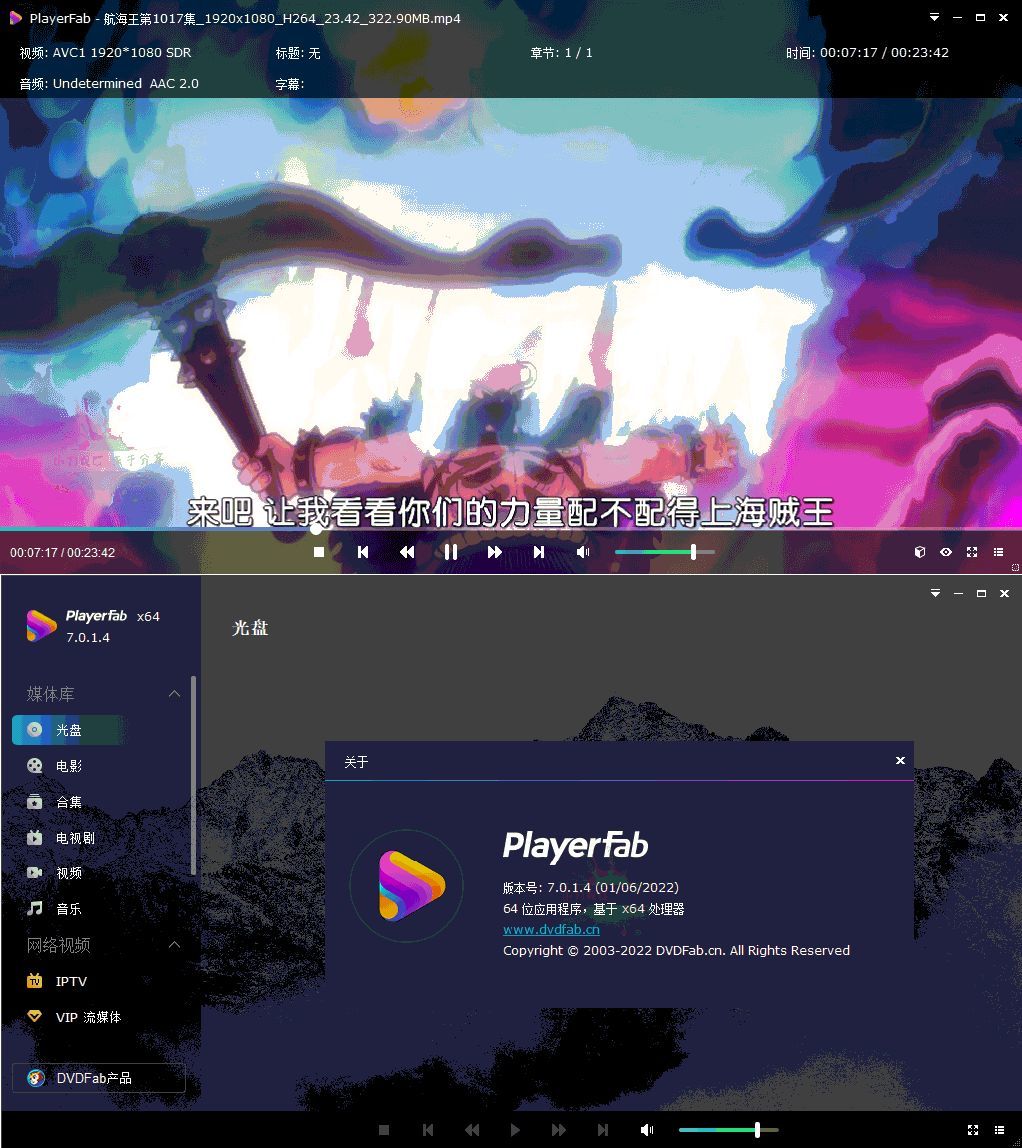 DVDFab Player 7.0.5.4中文版-易网创