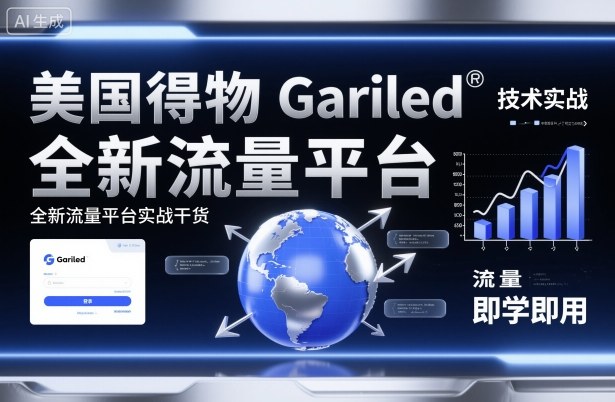 美国得物Gariled技术实战，全新流量平台实战干货，即学即用-易网创