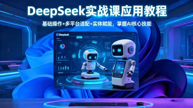（16391期）DeepSeek实战课应用教程、基础操作+多平台适配+实体赋能，掌握AI核心技能-易网创
