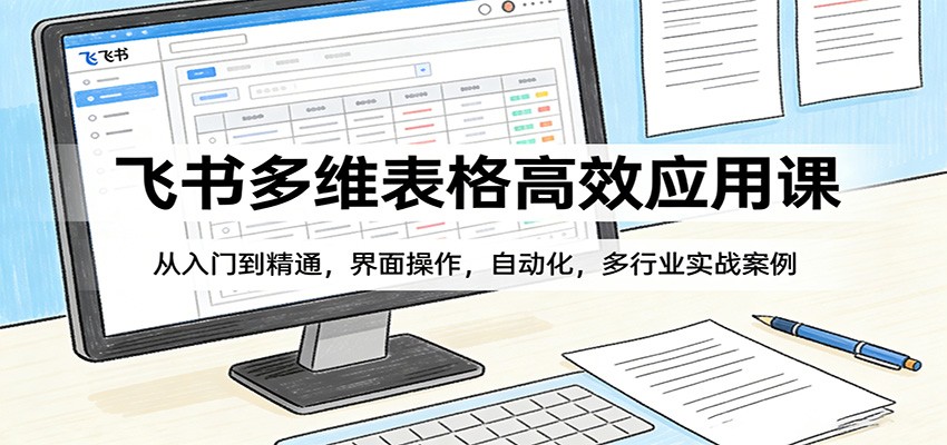 飞书多维表格高效应用课：从入门到精通，界面操作，自动化，多行业实战案例-易网创