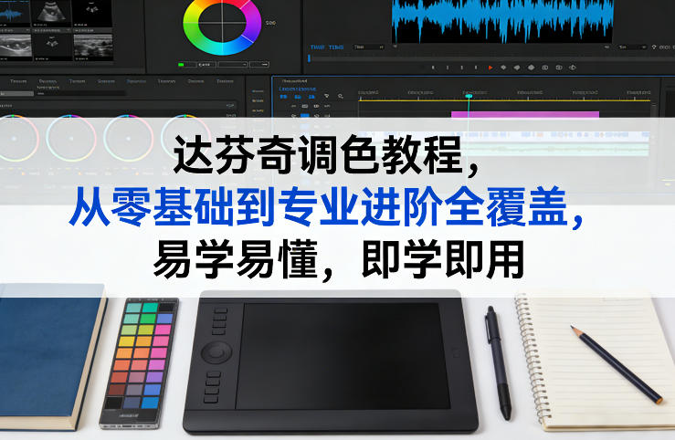 达芬奇调色教程,从零基础到专业进阶全覆盖,易学易懂,即学即用-易网创