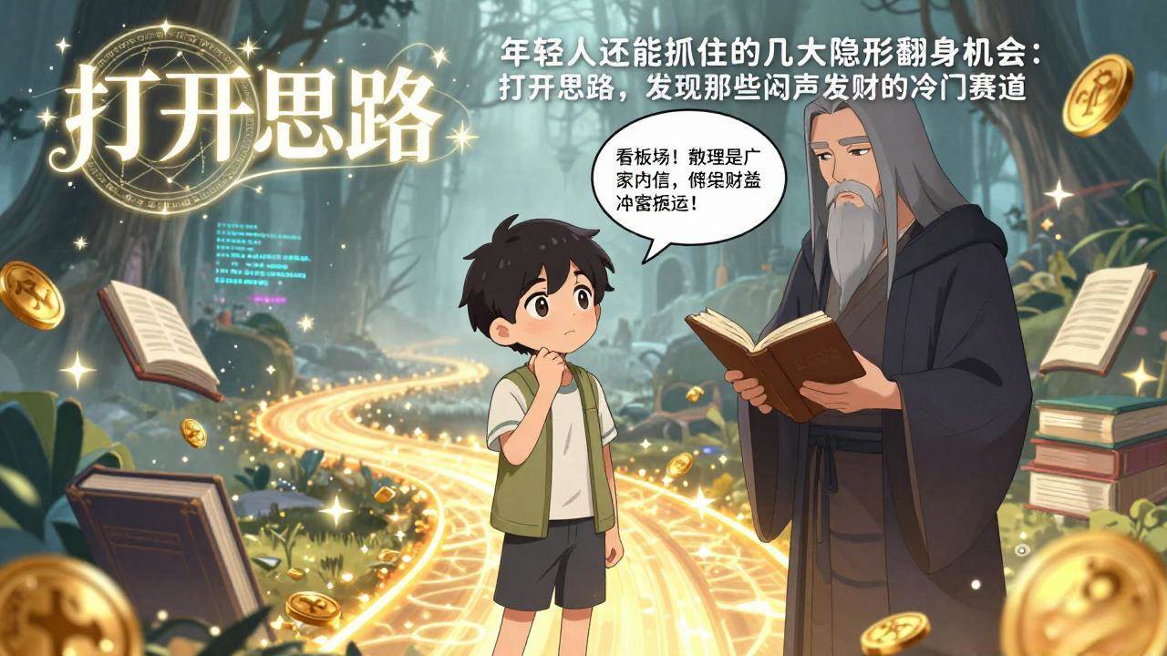 （17471期）付费文1+2：年轻人还能抓住的几大隐形翻身机会：打开思路，发现那些闷声发财的冷门赛道-易网创