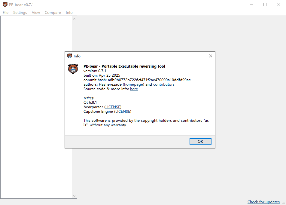 PE-bear文件分析工具v0.7.1绿色版-易网创