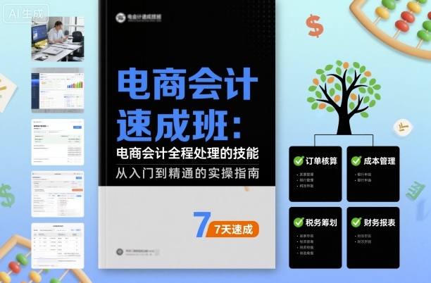 电商会计速成班，电商会计全程处理的技能-易网创