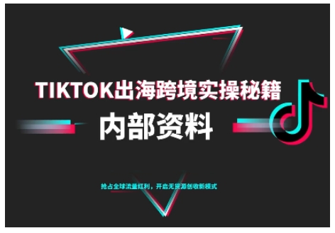 TikTok跨境电商0-1搭建运营，TK出海跨境实操秘籍（10月更新）-易网创