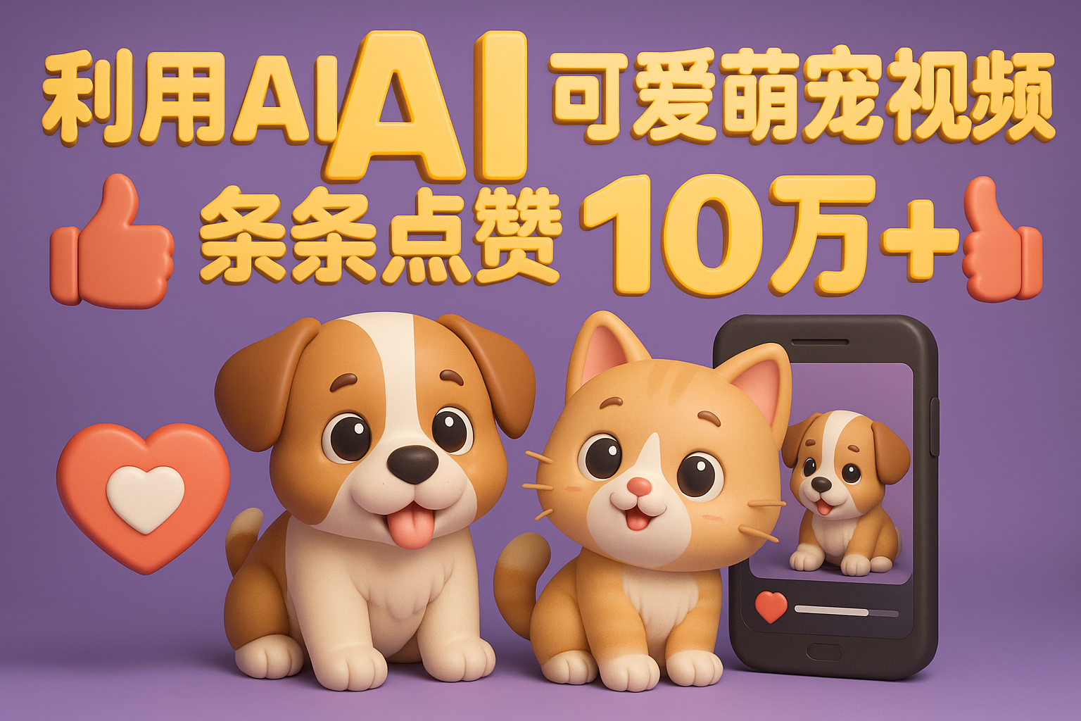 能骗过系统的AI萌宠视频制作全攻略：从 0 到 2 万粉的爆款密码-易网创
