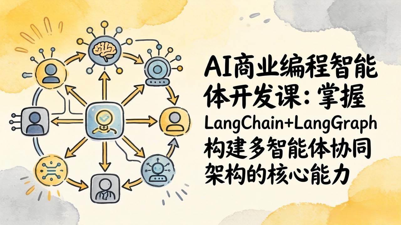（17608期）AI商业编程智能体开发课：掌握LangChain+LangGraph构建多智能体协同架构的核心能力-易网创