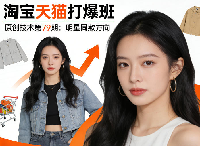 《淘宝天猫打爆班》原创技术第79期：明星同款方向-易网创