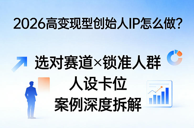 2026高变现型创始人IP怎么做？选对赛道×锁准人群×人设卡位×案例深度拆解-易网创