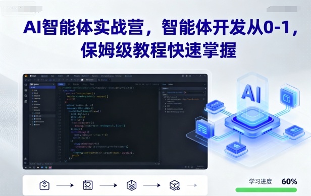 AI智能体实战营，智能体开发从0-1，保姆级教程快速掌握-易网创