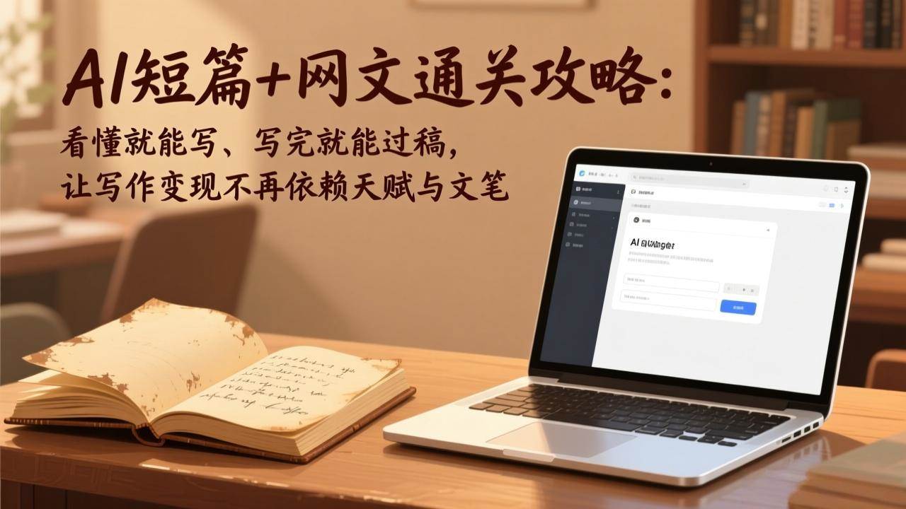（17515期）AI短篇+网文通关攻略：看懂就能写、写完就能过稿，让写作变现不再依赖天赋与文笔-易网创