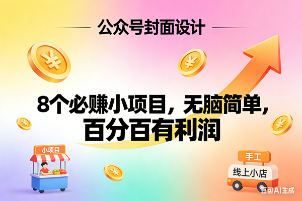 （17333期）8个必赚小项目，无脑简单，百分百有利润，副业首选，日入300+-易网创