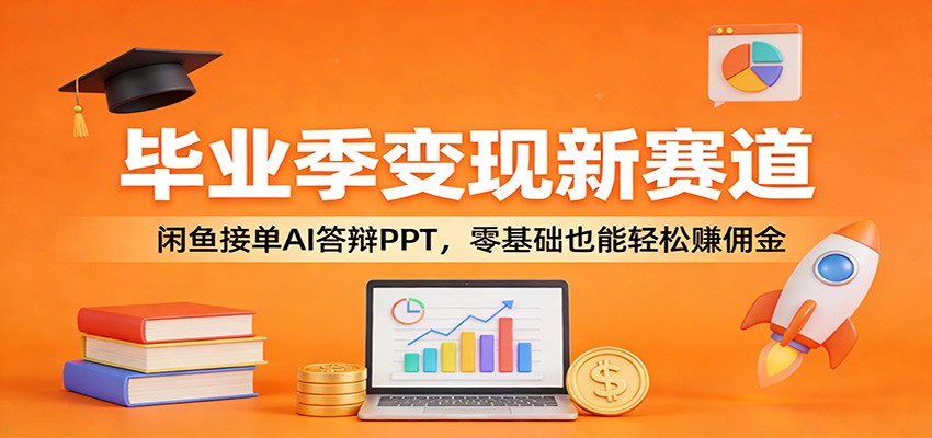 毕业季变现新赛道：闲鱼接单AI答辩PPT，零基础也能轻松赚佣金-易网创