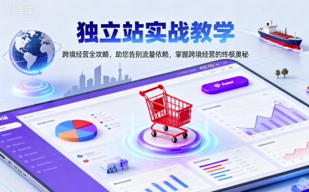 独立站实战教学，跨境经营全攻略，助您告别流量依赖，掌握跨境经营的终极奥-易网创