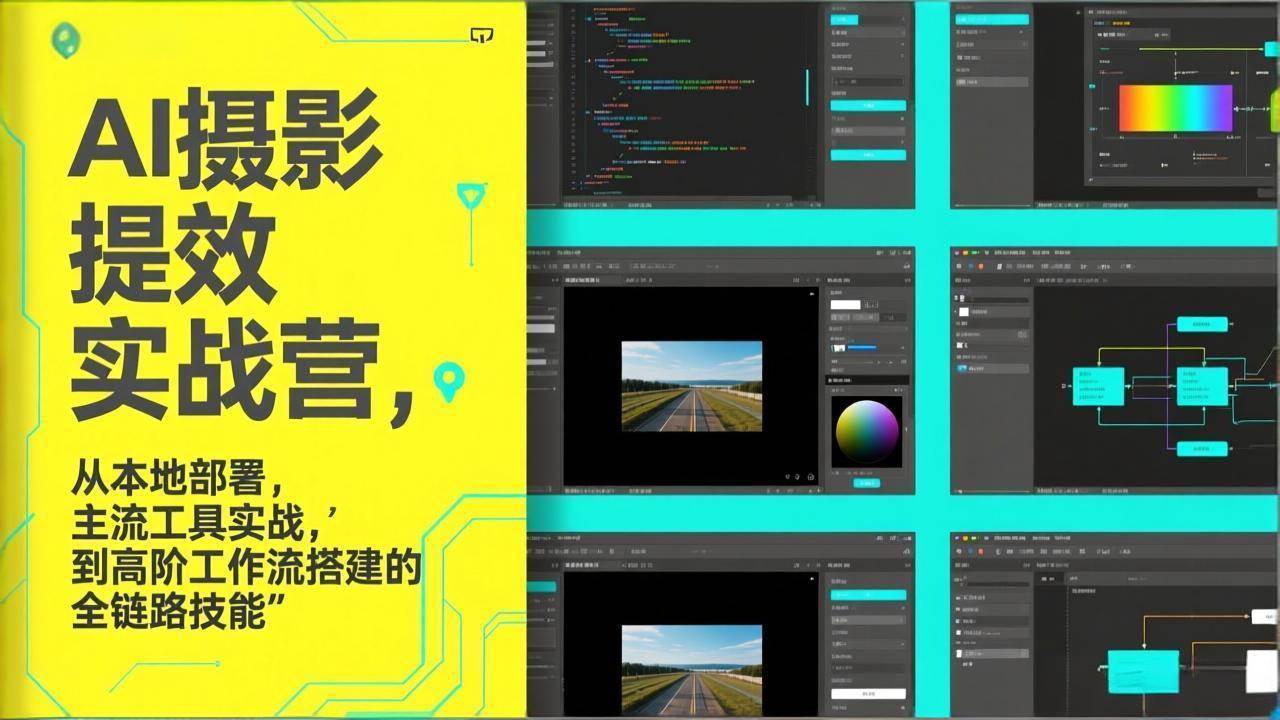 （17393期）AI+摄影提效实战营，从本地部署，主流工具实战，到高阶工作流搭建的全链路技能-易网创