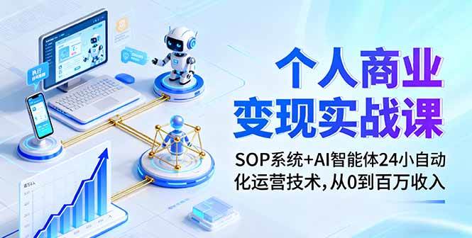 （16111期）个人商业变现实战课：SOP系统+AI智能体24小自动化运营技术，从0到百万收入-易网创