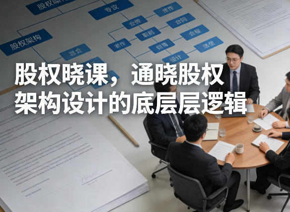 股权晓课,通晓股权架构设计的底层逻辑-易网创