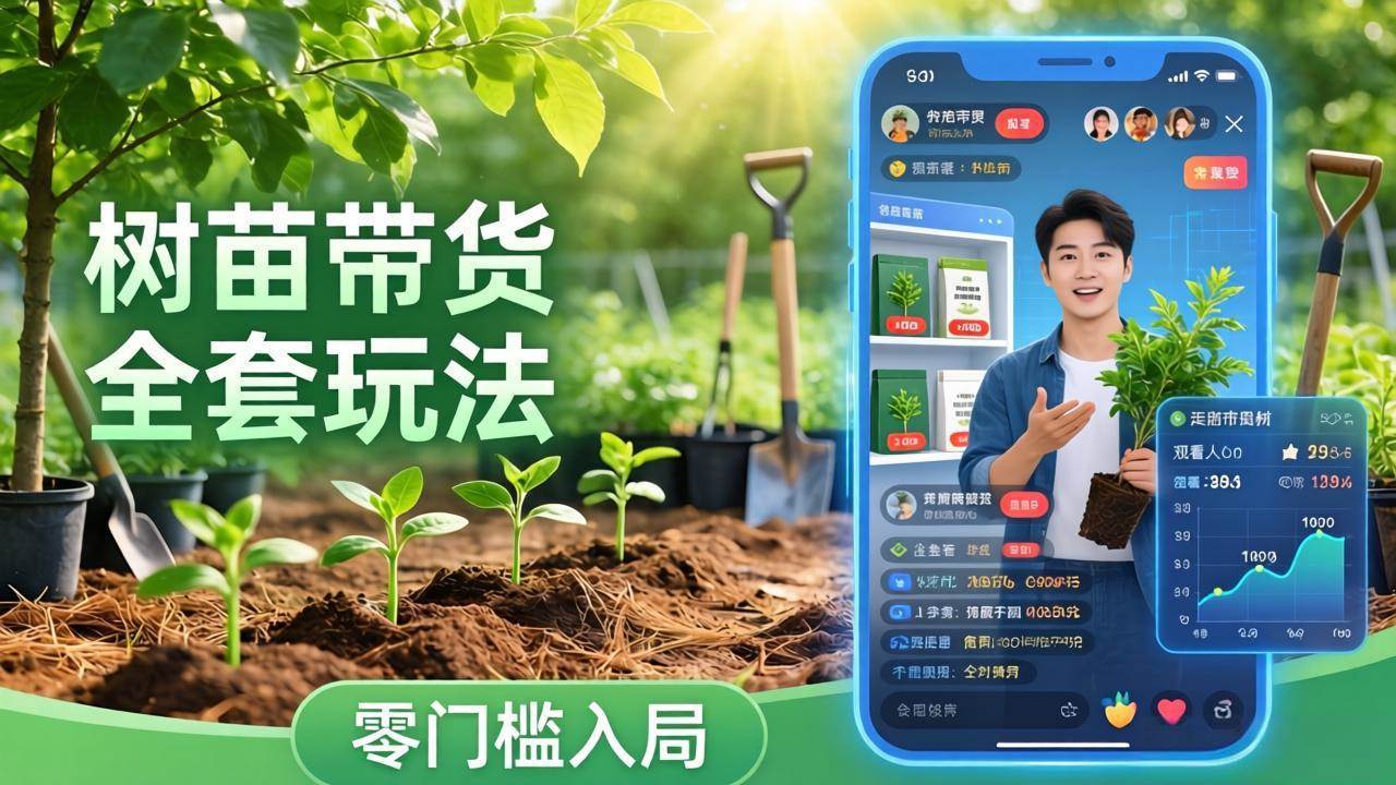 （17729期）视频号AI树苗带货全套玩法：零门槛入局，掌握豆包、千问等AI工具制作树苗视频的全套流程-易网创