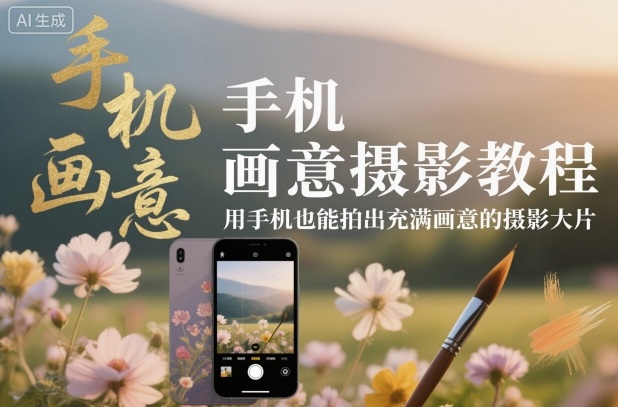 手机画意摄影教程，用手机也能拍出充满画意的摄影大片-易网创