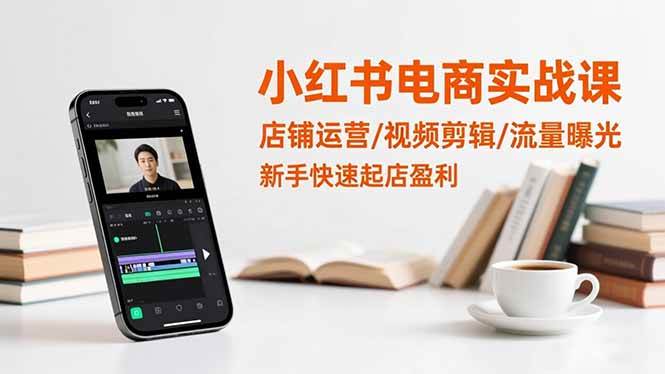 （16536期）小红书电商实战课：店铺运营/视频剪辑/流量曝光，新手快速起店盈利-易网创