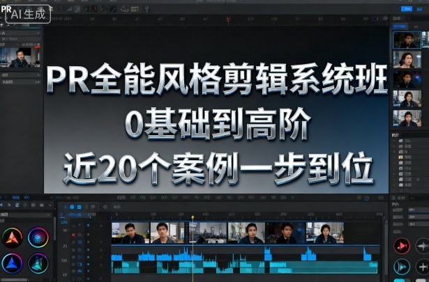 PR全能风格剪辑系统班，0基础到高阶，近20个案例一步到位-易网创