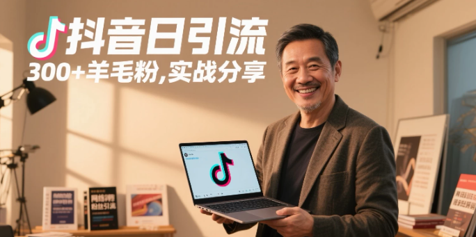 抖音日引300+羊毛粉，实战分享-易网创