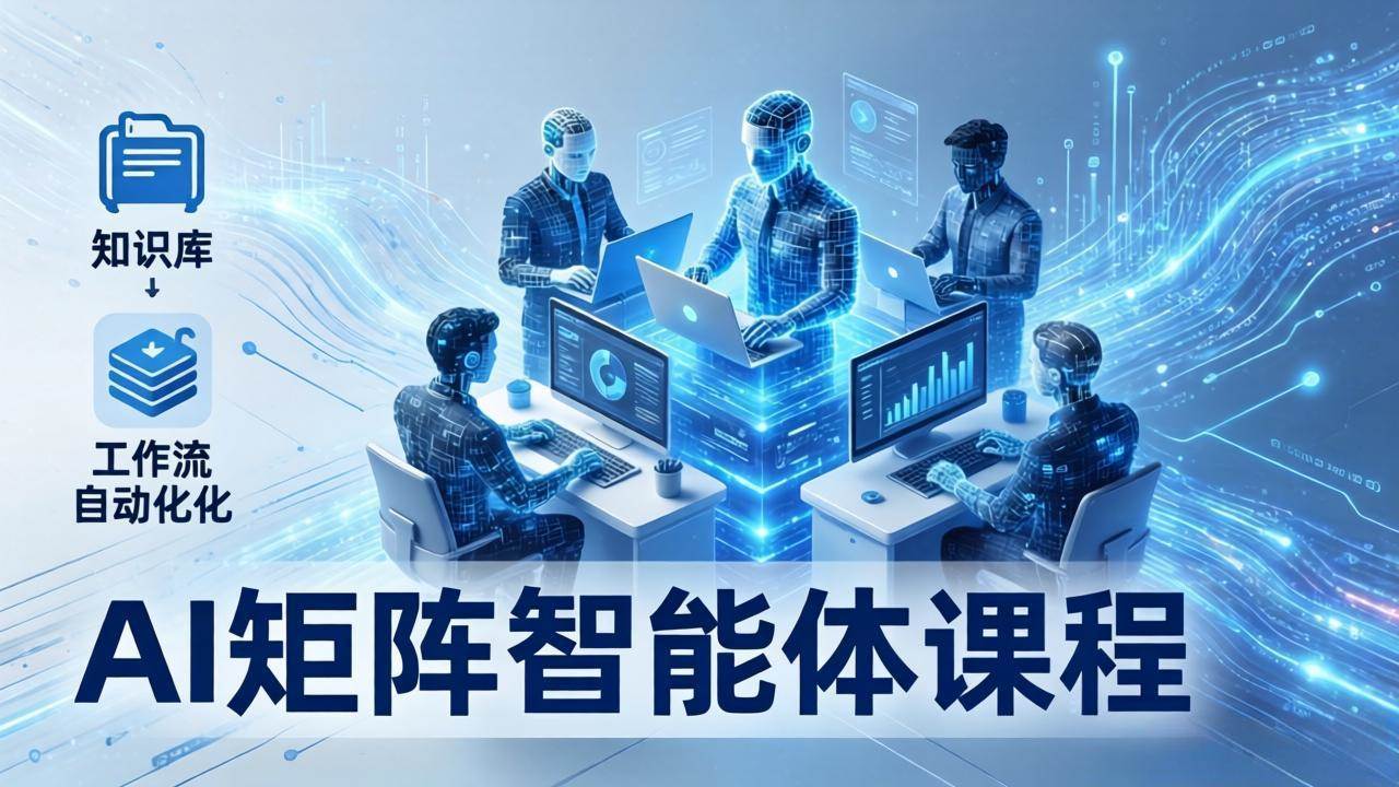 （17759期）AI矩阵智能体实战：100个数字员工批量生产内容，文本知识库+工作流自动化全搞定-易网创
