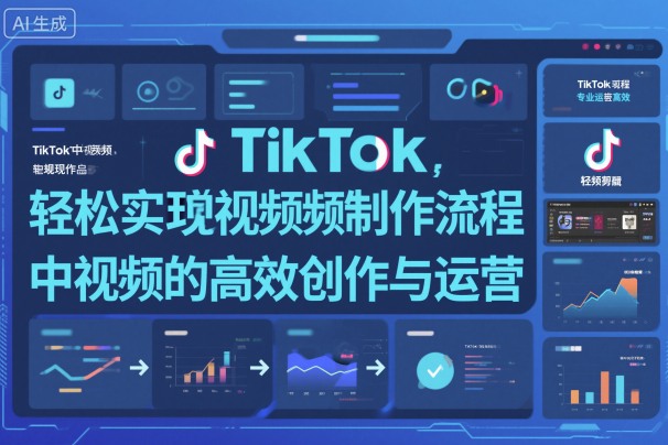 TikTok中视频制做流程，轻松实现Tk中视频的高效创作与运营-易网创